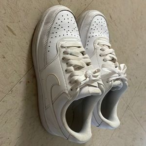 White Nike shoes